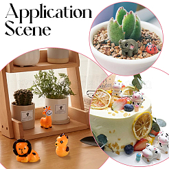 18 шт. 6 стиля смоляные 3D украшения в виде животных&nbsp;AJEW-SP0002-15