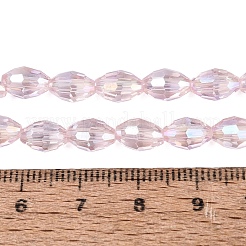 Chapelets de perles en verre transparent électrolytique&nbsp;GL-N002-01A-A03