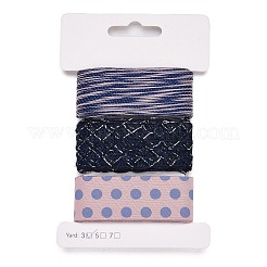 Ruban polyester 9 yards 3 styles&nbsp;SRIB-A014-F01