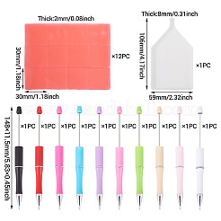 10 penna con perline per nail art in plastica ABS da 10 colori&nbsp;DIY-TA0014-97