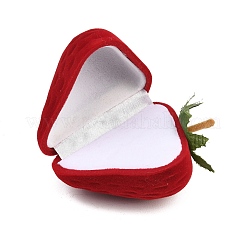 Boîtes à bagues à bijoux flocage fraise&nbsp;CON-YWC0001-16B