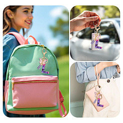 Porte-clés pendentif papillon en résine&nbsp;KEYC-TAC0034-03L
