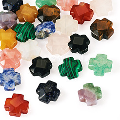 24шт 12 стиля натуральных и синтетических бусин из смешанных драгоценных камней&nbsp;G-TA0002-53