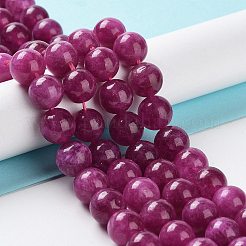 Gefärbte natürliche malaysia jade perlen stränge&nbsp;X-G-G021-02C-03