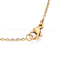 201 colliers pendentifs en acier inoxydable&nbsp;NJEW-T009-JN136-40-2