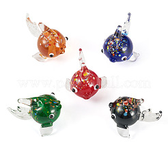 5pcs 5 Farben handgemachte Bunte Malerei-Perlen&nbsp;LAMP-TA0002-21