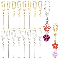 10 шт. подвески-цепочки для ручек чашек из железа&nbsp;HJEW-YW00131-01