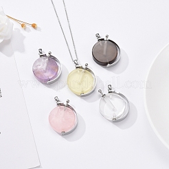 Вращающиеся подвески для флаконов из натурального кварца&nbsp;G-M362-01P