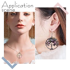 8 шт. 8 цвета подвески с драгоценными камнями&nbsp;G-SC0002-21R