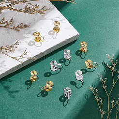 30шт 3 цвета латунные клипсы для серег&nbsp;EJEW-UN0006-99