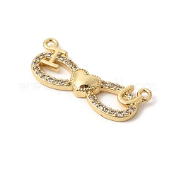 Латунные микропаве прозрачные подвески с фианитом&nbsp;KK-K419-05G