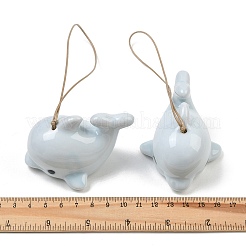 Pendentifs décoratifs en porcelaine faite à la main représentant de jolis dauphins&nbsp;PR-CBA0EE5-03A