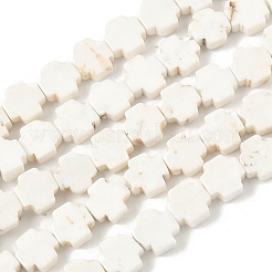 Шестеренка крест натуральный магнезит бусины нити&nbsp;G-N0131-04C