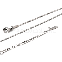 12 Stück Schlangenkette aus Edelstahl 304 für Damen und Herren&nbsp;NJEW-H093-19P-03