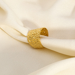 Регулируемые широкие текстурированные манжеты из нержавеющей стали 304 со складками для женщин&nbsp;GM6773