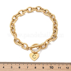 Браслеты с подвесками из нержавеющей стали 304 золотистого цвета&nbsp;LS-NJEW-K284-01G-C