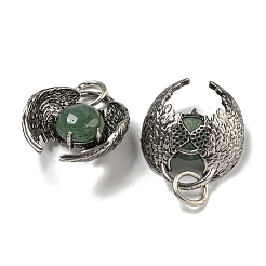 Pendenti di avventurina verde naturale pipistrello&nbsp;G-F766-03AS-04
