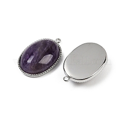 Natürlichen Amethyst Edelsteinanhänger&nbsp;STAS-F322-15P-01