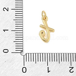 Ciondoli in ottone zirconi chiari micro pavé&nbsp;KK-D289-66G-T