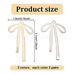 8шт 2 цвета латунные подвески&nbsp;KK-GO0001-68