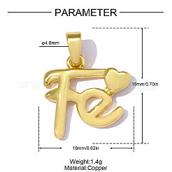 Pendentifs en laiton&nbsp;KK-OY001-42G