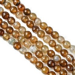 Естественно агат круглых бусин прядь&nbsp;G-L084-6mm-04