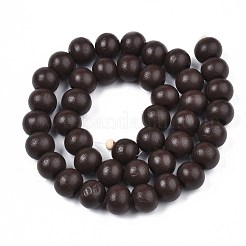 Brins de perles en bois naturel peint&nbsp;WOOD-S053-54B