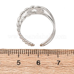 Offene Manschettenringe aus Edelstahl 304&nbsp;RJEW-P191-13P