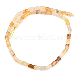 Natürlicher gelber hämatoider Quarz/goldene Heilerquarz-Perlenstränge&nbsp;G-F832-B02-01