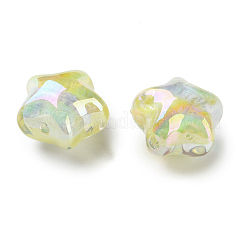 Уф-покрытие прозрачные акриловые бусины TACR-P012-01A-05