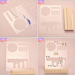 Прозрачные акриловые витрины для ювелирных изделий&nbsp;EDIS-WH0034-01