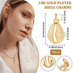 10шт латунные подвески&nbsp;KK-BBC0001-52G