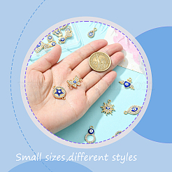 20 шт. 20 стиля эмалевые и стразы из сплава от сглаза и подвески с коннекторами и фурнитурой&nbsp;ENAM-YW0005-60