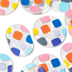 24шт 4 стиля прозрачные прозрачные акриловые подвески&nbsp;KY-LS0001-09