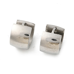Orecchini a cerchio in acciaio inossidabile 304 effetto lucidatura&nbsp;EJEW-M001-29B-P