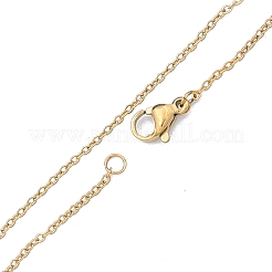 Collier chaîne en acier inoxydable 304 pour hommes et femmes&nbsp;X-NJEW-N050-A02-G12