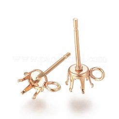 Configuración de aretes tipo botón de acero inoxidable 304&nbsp;X-STAS-L238-026E-G