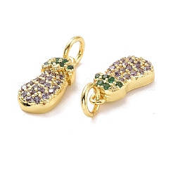 Латунные микро проложить кубического циркония подвески&nbsp;ZIRC-A023-01LG