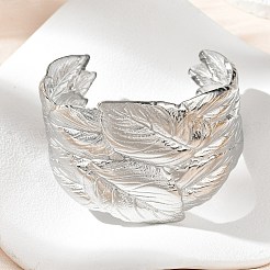 Браслеты-манжеты из нержавеющей стали 304 для женщин&nbsp;BJEW-Z096-03P