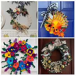 6 шт. необработанные деревянные рамки для венков&nbsp;TOOL-SP0001-07B