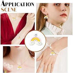 Подвески из непрозрачной смолы 10 шт.&nbsp;RESI-YW0003-49