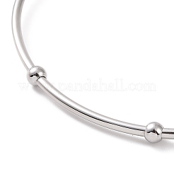 Браслет с полым сердцем из нержавеющей стали 201&nbsp;BJEW-P285-01P