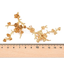 Латунь серьги&nbsp;EJEW-I324-01G