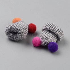 Handgefertigte Puppenmütze aus Polyester&nbsp;AJEW-WH0348-354O