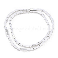 Brins de perles d'hématite non magnétiques synthétiques galvanisées&nbsp;G-C156-01