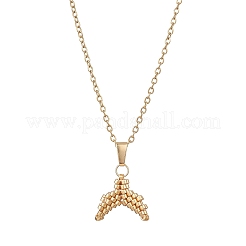 Collane con catena in acciaio inossidabile 304&nbsp;NJEW-MZ00130-01