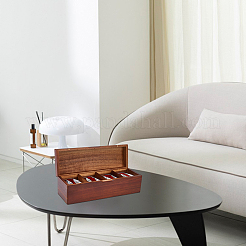 4 решетчатый деревянный ящик для хранения чайных пакетиков&nbsp;CON-WH0088-48A