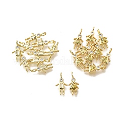 Colgante micropavé cubic zirconia de latón&nbsp;KK-D339-02G-11