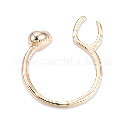 Открытое кольцо-манжета из латуни без содержания кадмия&nbsp;RJEW-N039-04LG