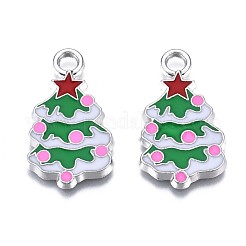 Рождественская елка сплава эмали подвески&nbsp;ENAM-R041-18